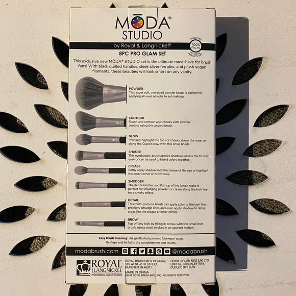 Moda Studio 8 pc Pro Glam Set 100% Vegan - Picture 3 of 6